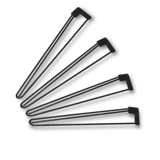 Tischbeine - Hairpin - 71 cm - 3 Wurzlen - schwarz-schatten