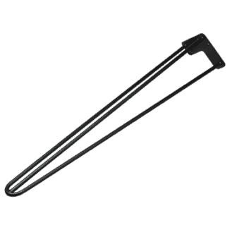Tischbein Haarnadel Beine 71 cm in schwarz.