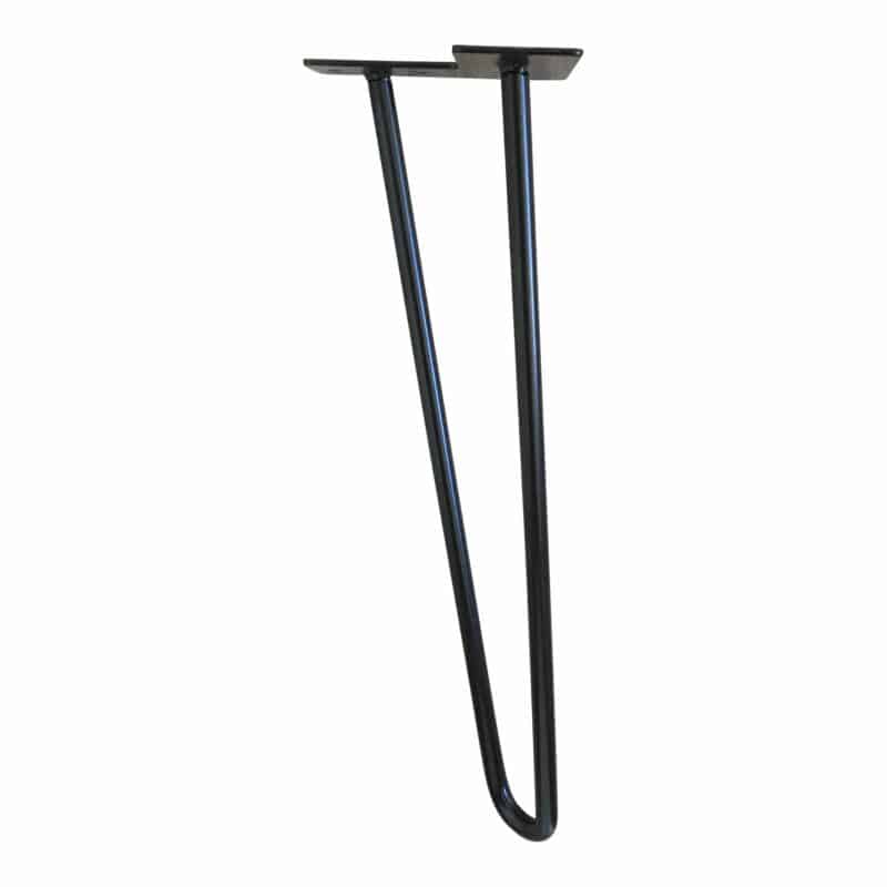 Tischbeine - Hairpin - 41cm - 2 Wurzeln - schwarz
